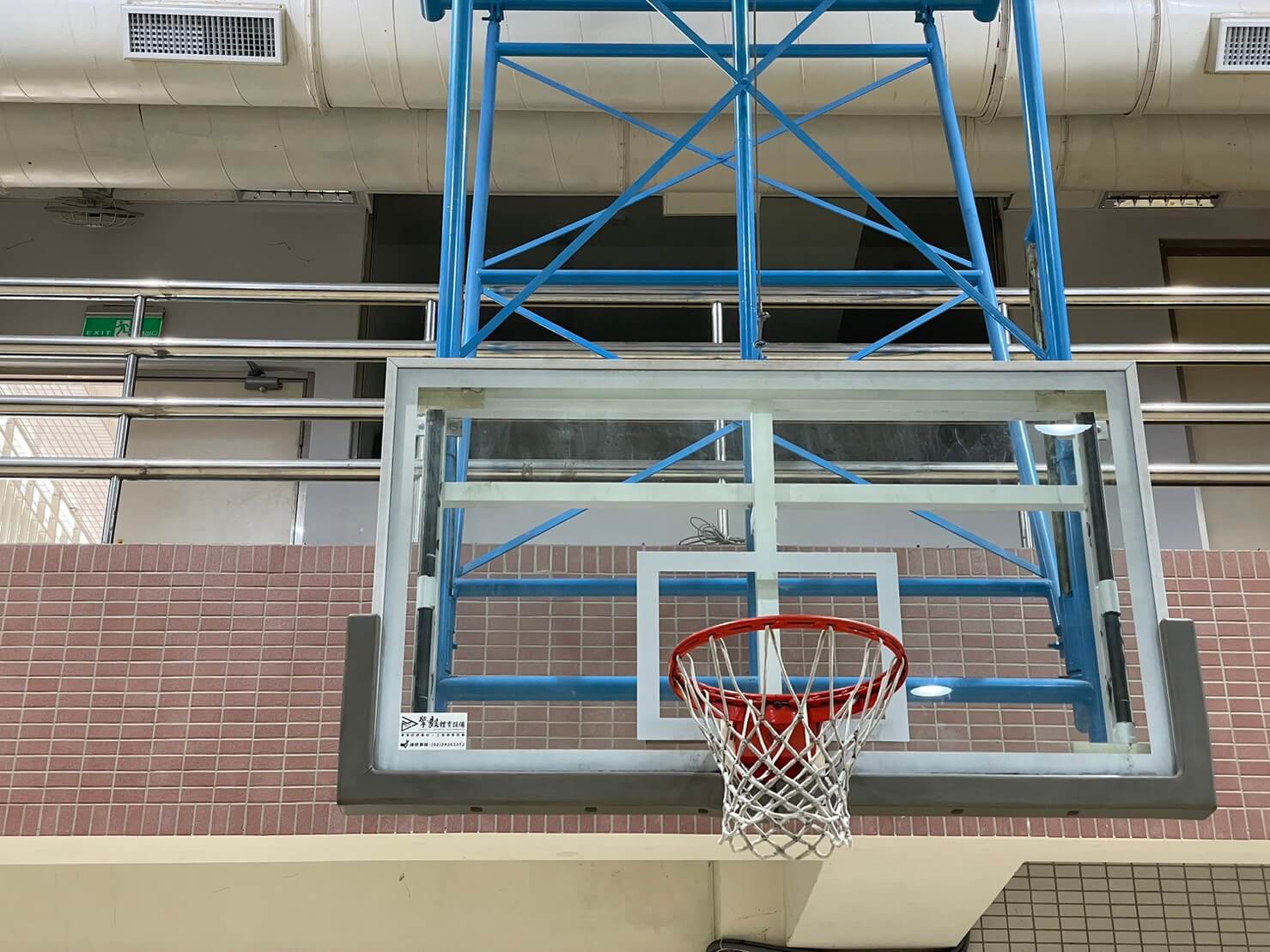 安全玻璃籃板-2