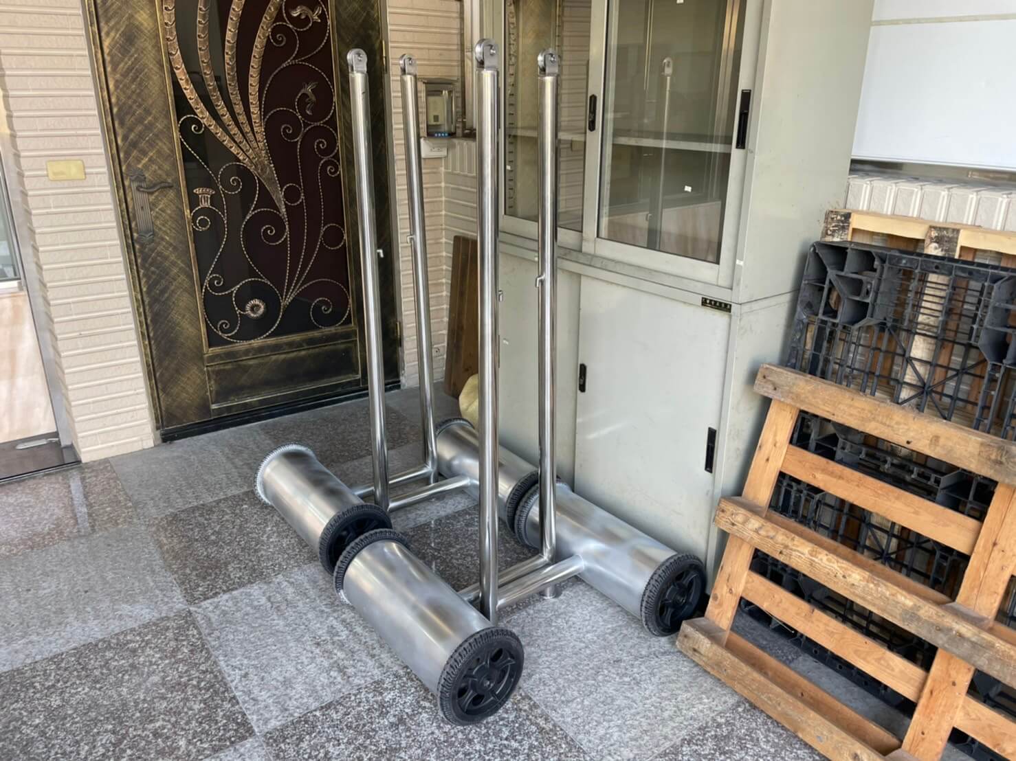 滾筒式羽球柱(不鏽鋼)-2