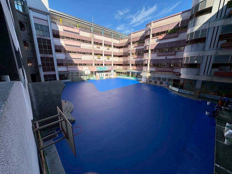 基隆市中和國小 壓克力操場、場地劃線