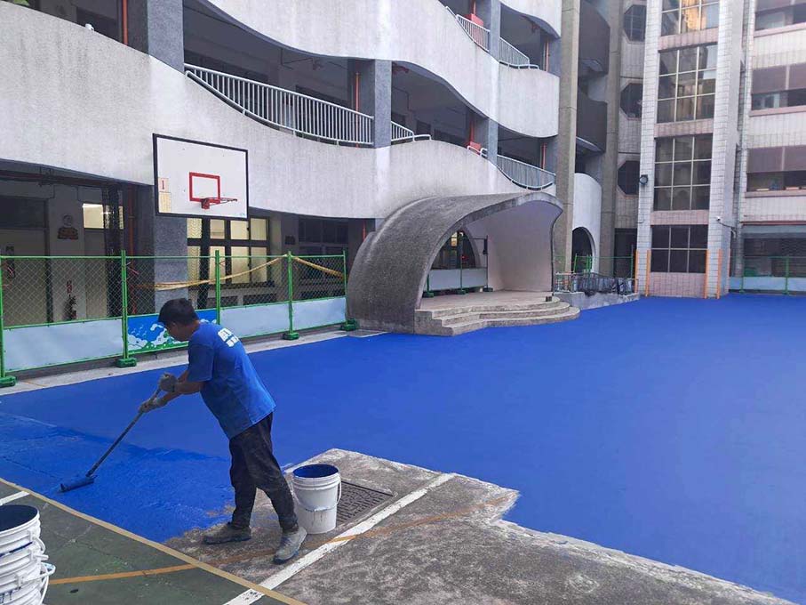 基隆市中和國小 壓克力操場、場地劃線