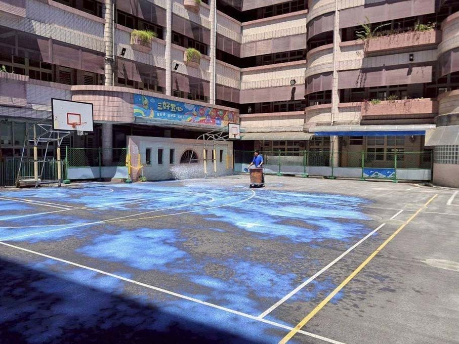 基隆市中和國小 壓克力操場、場地劃線
