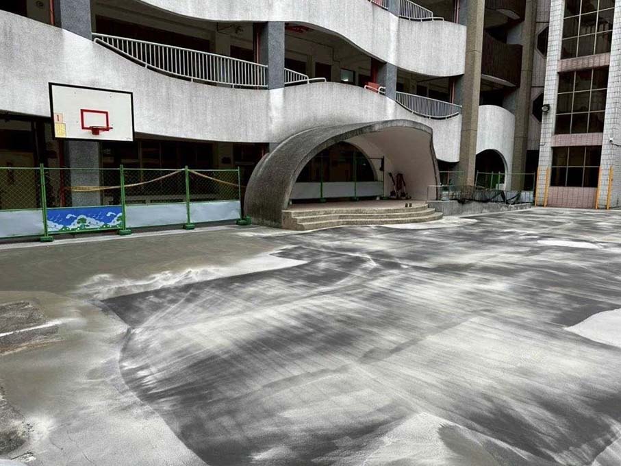 基隆市中和國小 壓克力操場、場地劃線