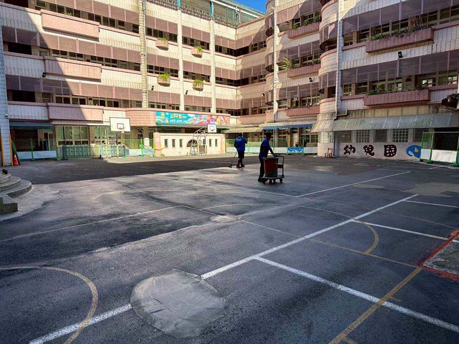 基隆市中和國小 壓克力操場、場地劃線